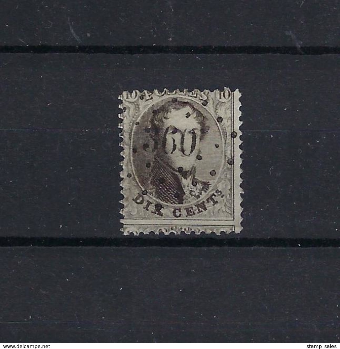 N°14A GESTEMPELD Pt360 Thulin COB € 4,50 + COBA € 15,00 SUPERBE - 1863-1864 Médaillons (13/16)