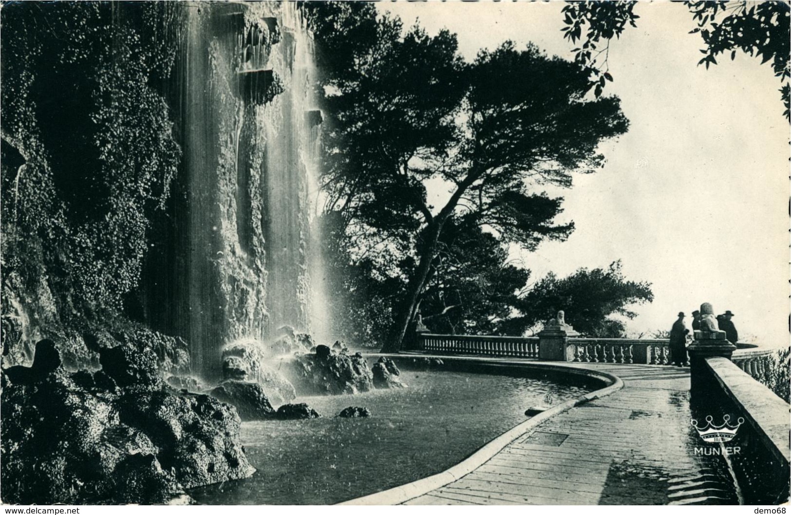 Nice CPA 06 Alpes Maritimes  Cascade Du Château Ed Munier - Parcs Et Jardins