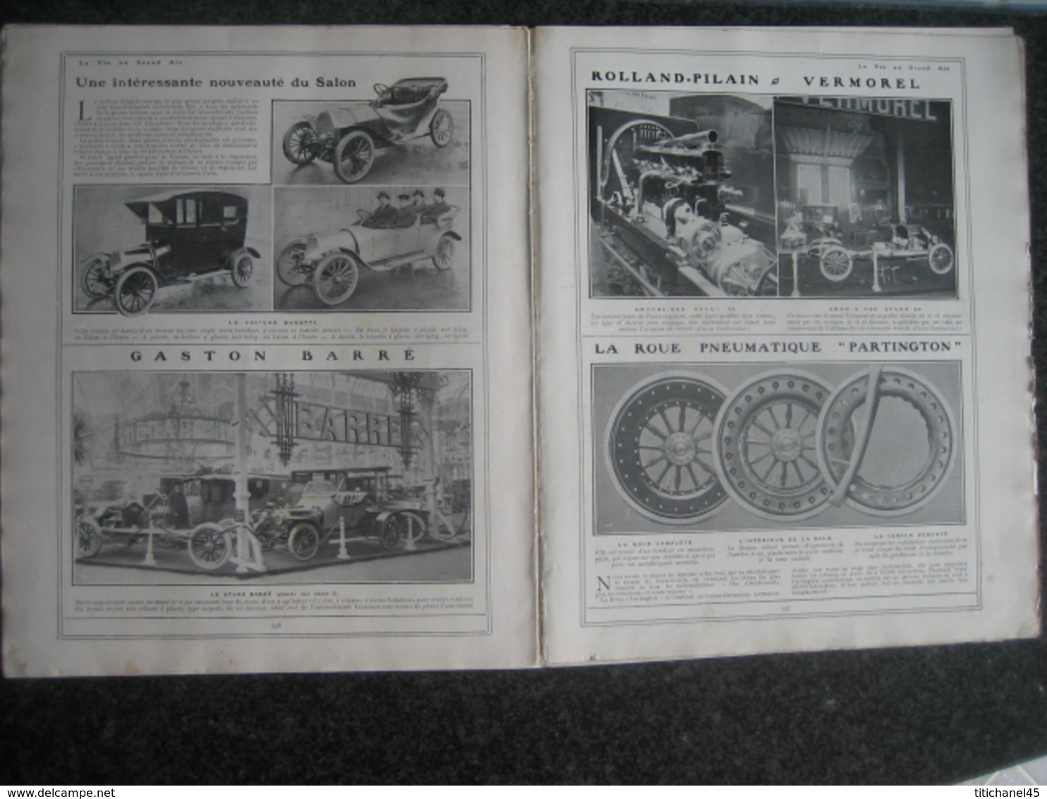 1910 AUTOMOBILE:BUGATTI-BARRE-ROLAND-PILAIN/2e SALON DE L'AVIATION/COUPES FEMINA & MICHELIN/RUGBY AMERICAIN:YALE-HARWARD - 1900 - 1949