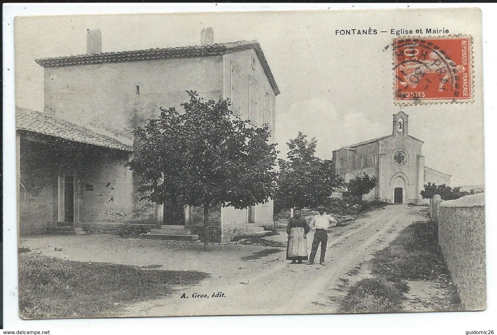 Fontanes Eglise Et Mairie - Autres & Non Classés