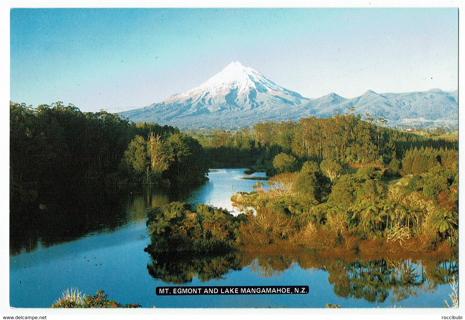 Neuseeland, New Zealand, Mt. Egmont And Lake Mangamahoe - Nieuw-Zeeland