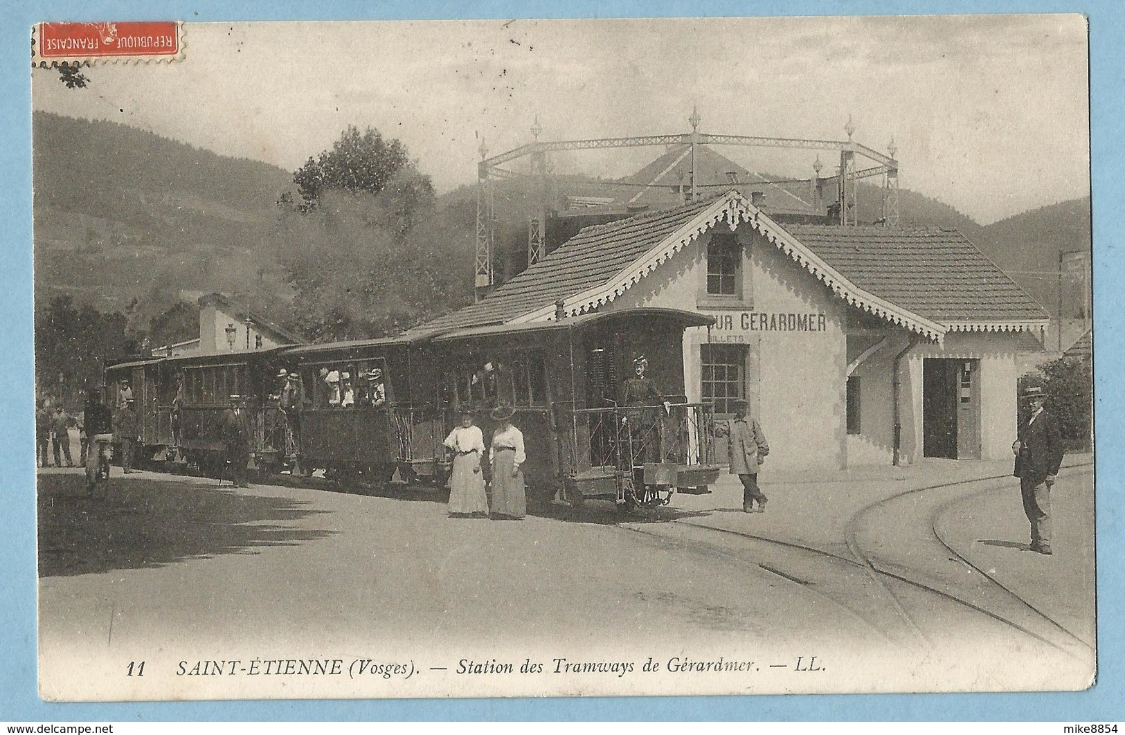 FA379  CPA  SAINT-ETIENNE-LES-REMIREMONT (Vosges) Station Des Tramways De Gérardmer  +++++ - Saint Etienne De Remiremont