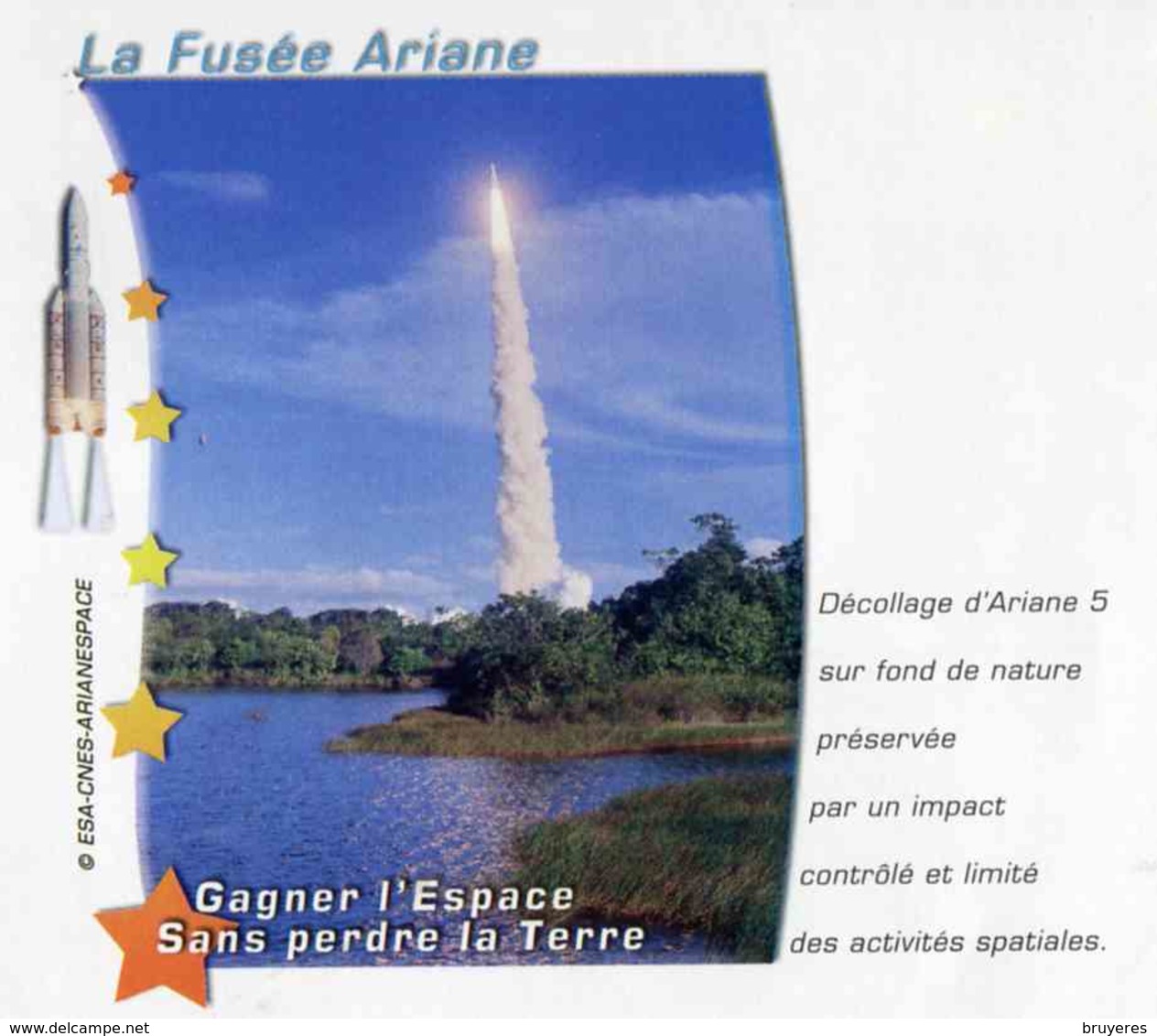 PAP De 2010 Avec Timbre "Conquête De L'Espace 1957-2007" Et Illust. "La Fusée Ariane - Gagner L'Espace" - Prêts-à-poster:  Autres (1995-...)