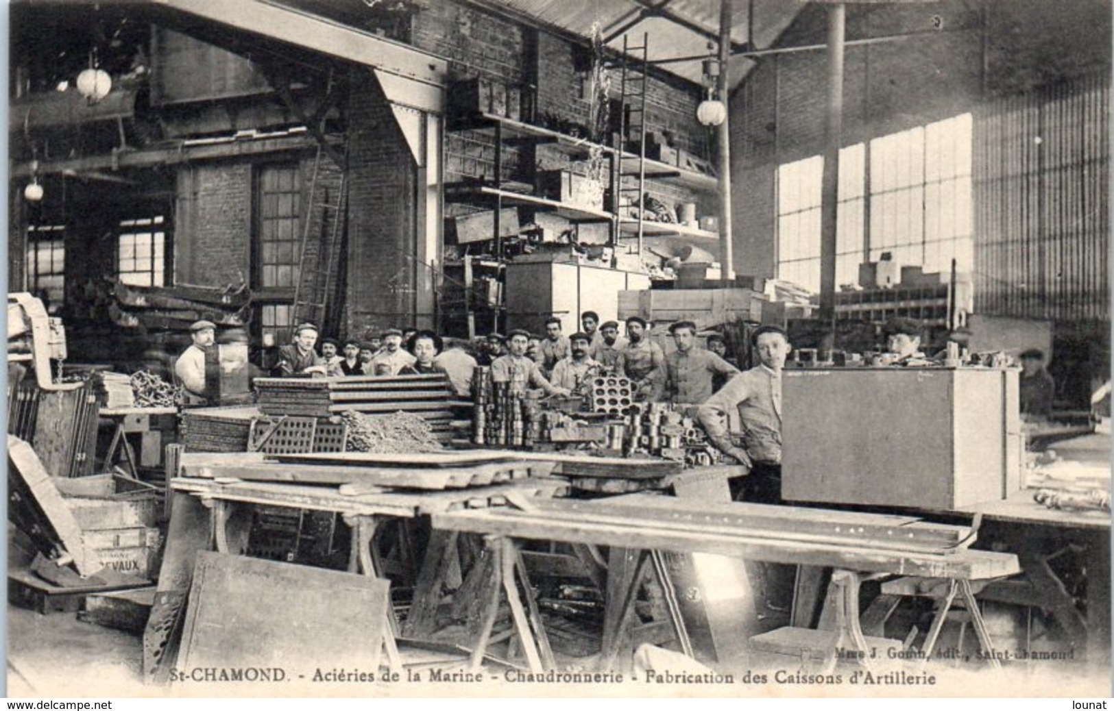 42 Saint CHAMOND - Aciéries De La Marine - Chaudronnerie - Fabrication Des Caissons D'Artillerie - Saint Chamond