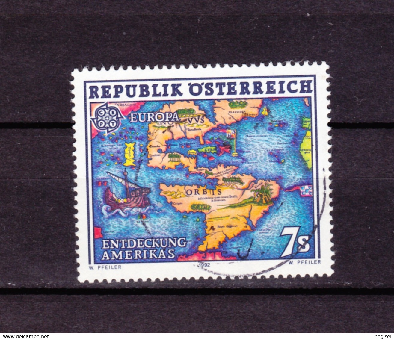 1992  CEPT, Österreich, Entdeckung Amerikas, Gebraucht - 1992