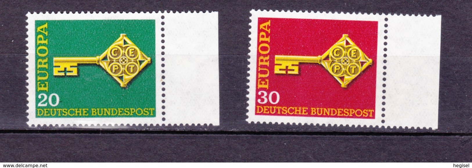 1968  CEPT, Deutsche Bundespost, Postfrisch - 1968