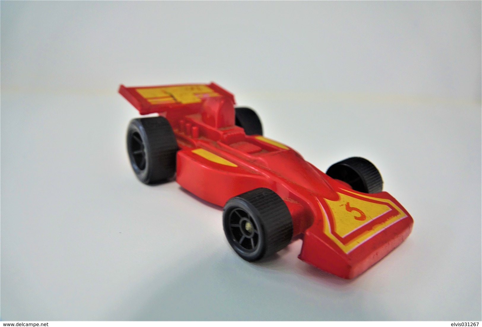 Vintage VINYL TOY CAR : Maker UNKNOWN FORMULA 1 SHELL  Made In Finland - 16.00cm - 19XX's - Rubber - Autres & Non Classés