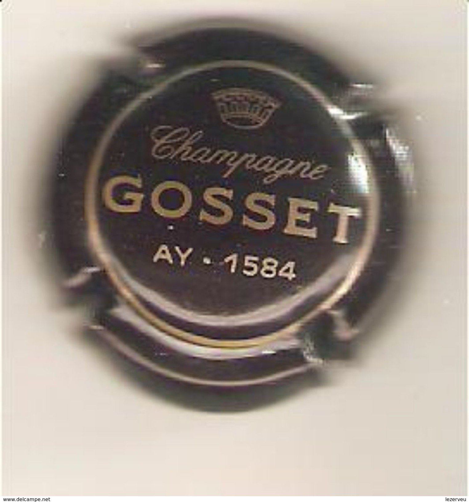 CAPSULE MUSELET CHAMPAGNE GOSSET (or Sur Marron Foncé Ou Noir) - Gosset