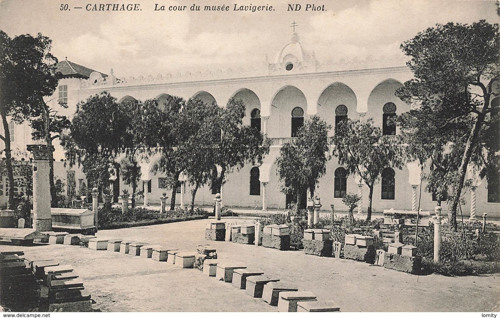 Tunisie Carthage La Cour Du Musée Lavigerie - Tunisia