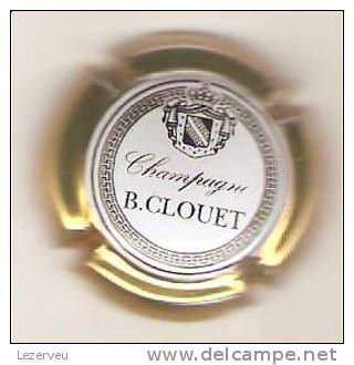 CAPSULE DE MUSELET CHAMPAGNE B. CLOUET Noir Sur Blanc Contour Or - Sermiers