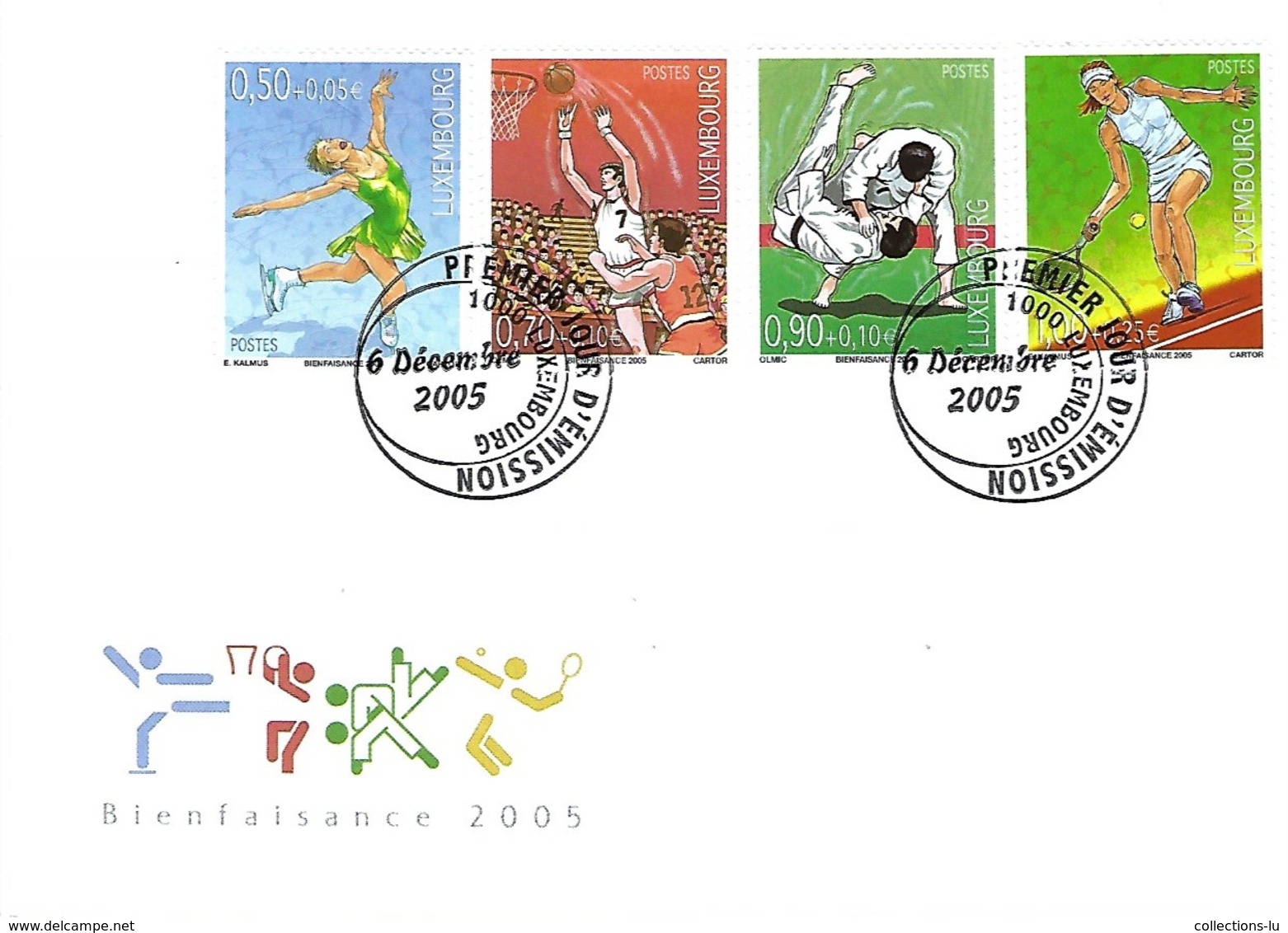 FDC - JOUR D'ÉMISSION   6-12-2005 -   BIENFAISANCE  2005 - FDC