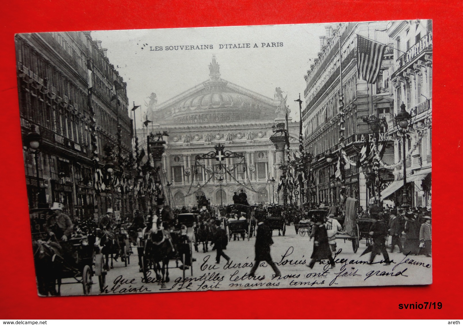 75 -  PARIS -  Les Souverains D'Italie à Paris (1903) : L' Opéra - Réceptions