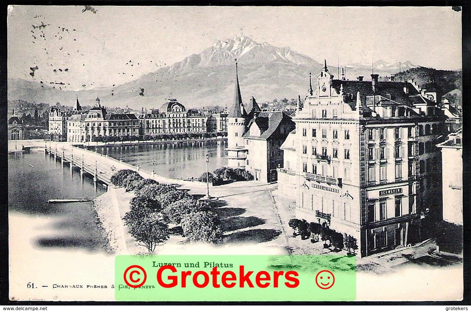 LUZERN Und PILATUS Sent 1902 LAUSANNE > Constantine /ALGERIE - Lucerne