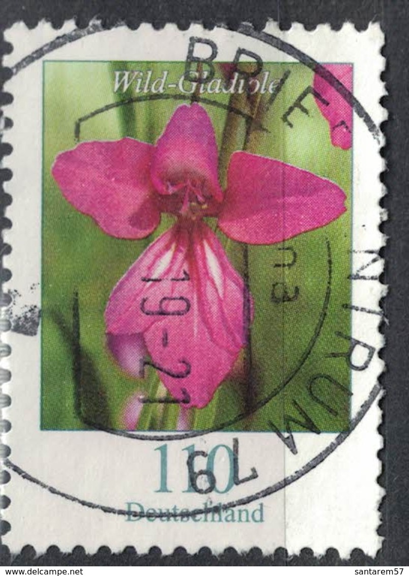 Allemagne 2019 Oblitéré Rond Used Fleurs Wild Gladiole Glaïeul Sauvage SU - Used Stamps