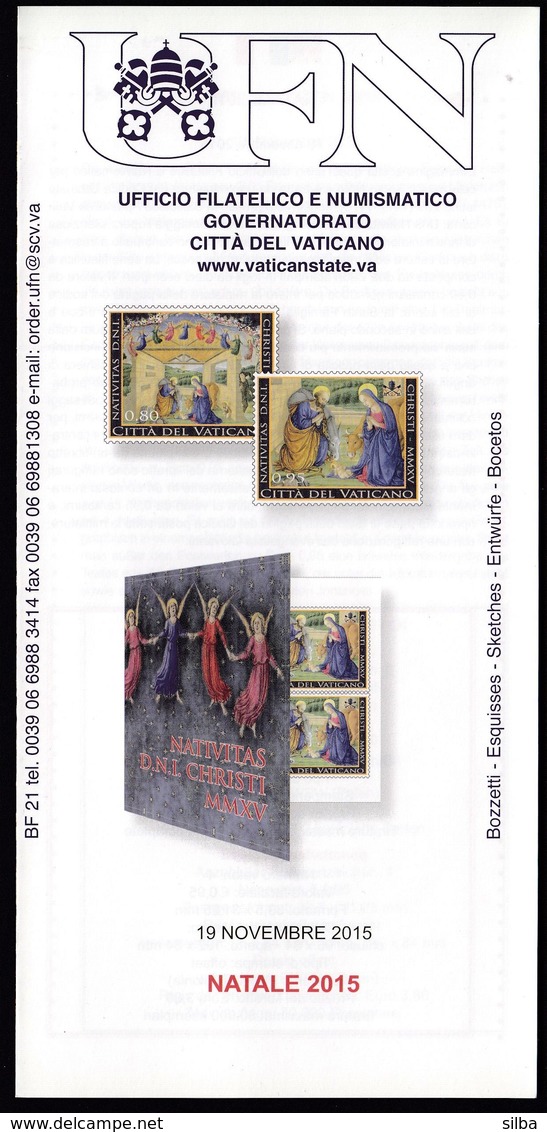 Vatican 2015 / Christmas / Natale / Prospectus, Leaflet - Lettres & Documents