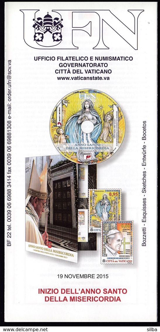 Vatican 2015 / Beginning Of The Holy Year Of Mercy / Prospectus, Leaflet - Cartas & Documentos