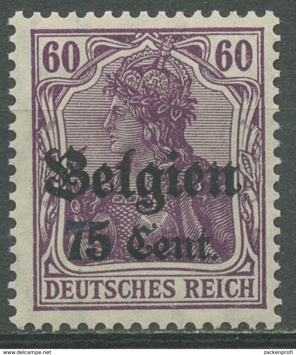 Landespost In Belgien 1916/18 Germania Mit Aufdruck 21 A Postfrisch - Besetzungen 1914-18