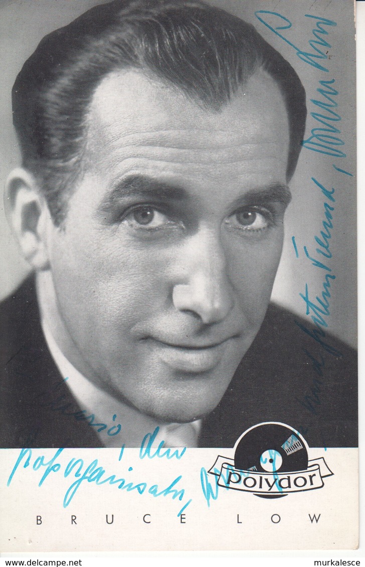 4625   AUTOGRAMME    BRUCE  LOW - Autographes