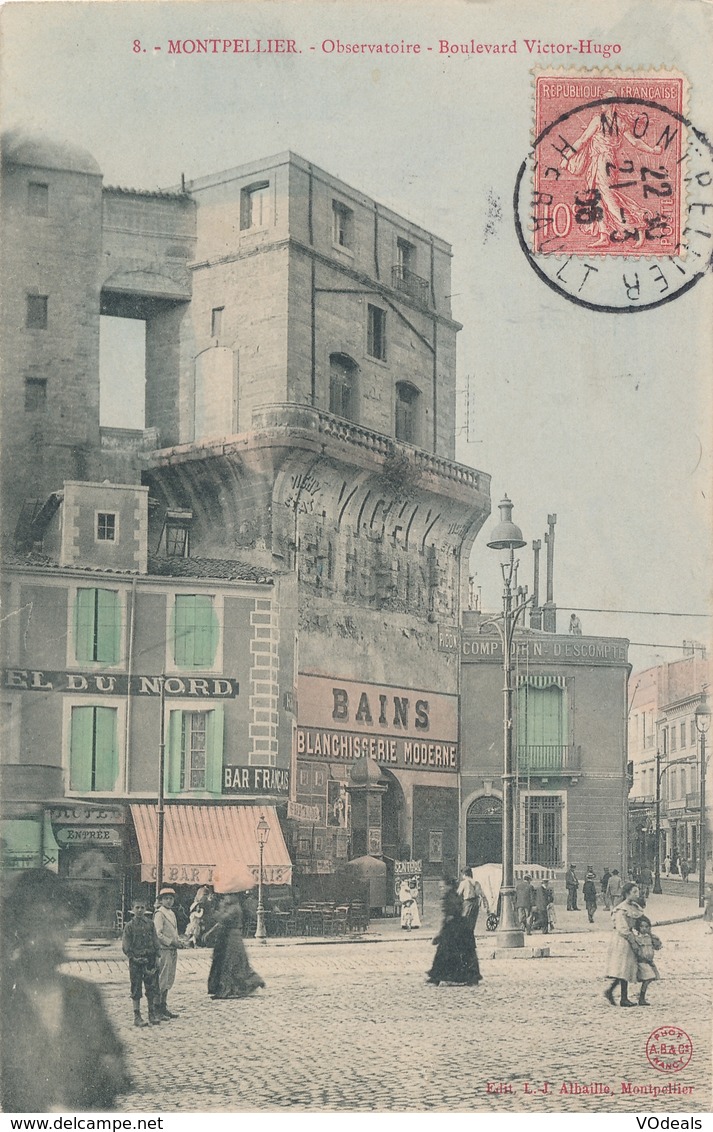 CPA - France - (34) Hérault - Montpellier - Observatoire - Boulevard Victor-Hugo - Montpellier