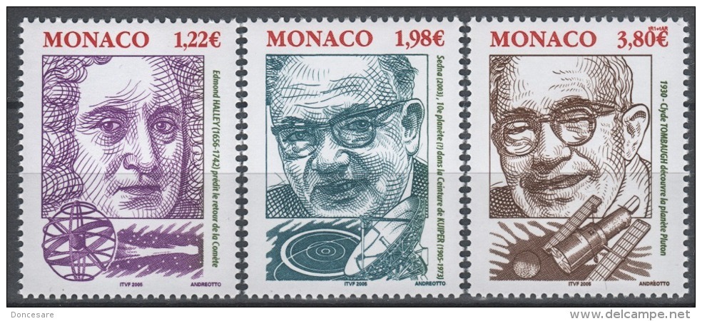 MONACO 2005 SERIE - Y.T. N° 2499 A 2501 - 3 TP NEUFS ** - Nuevos