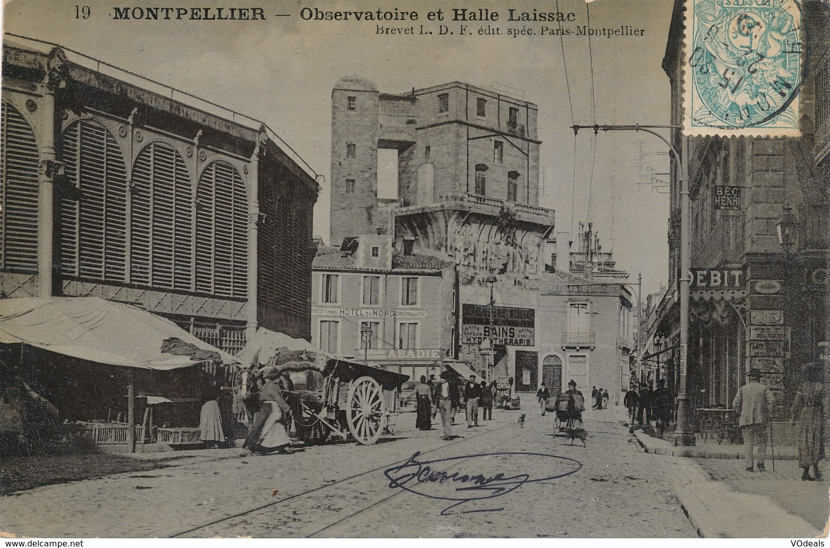 CPA - France - (34) Hérault - Montpellier - Observatoire Et Halle Laissac - Montpellier