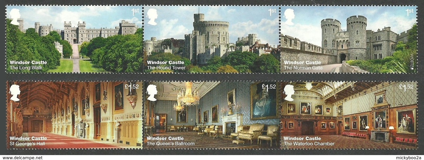 GB 2017 WINDSOR CASTLE ART ARCHITECTURE MILITARY SET MNH - Unused Stamps