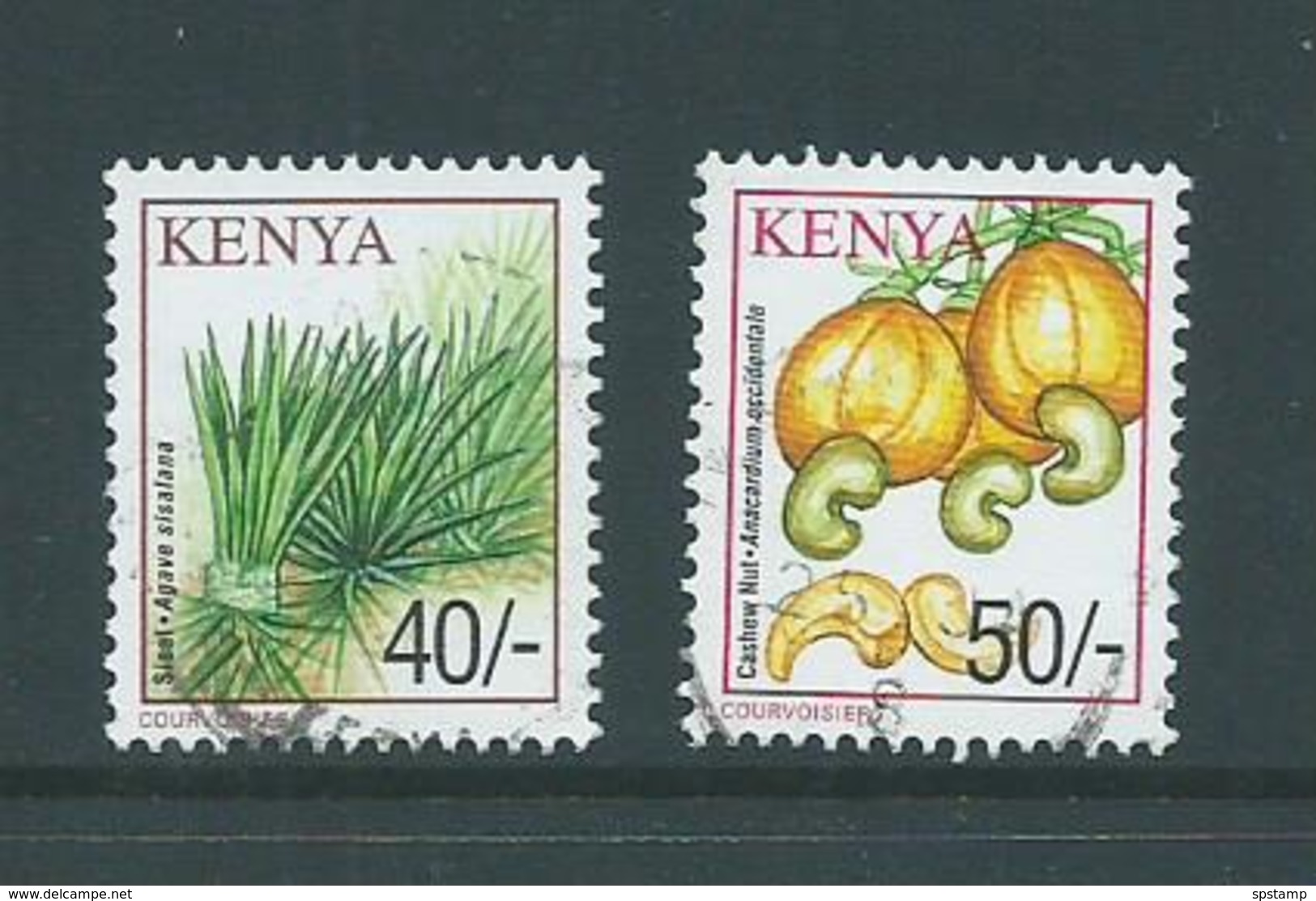 Kenya 2001 40/- & 50/- Plants FU - Kenya (1963-...)