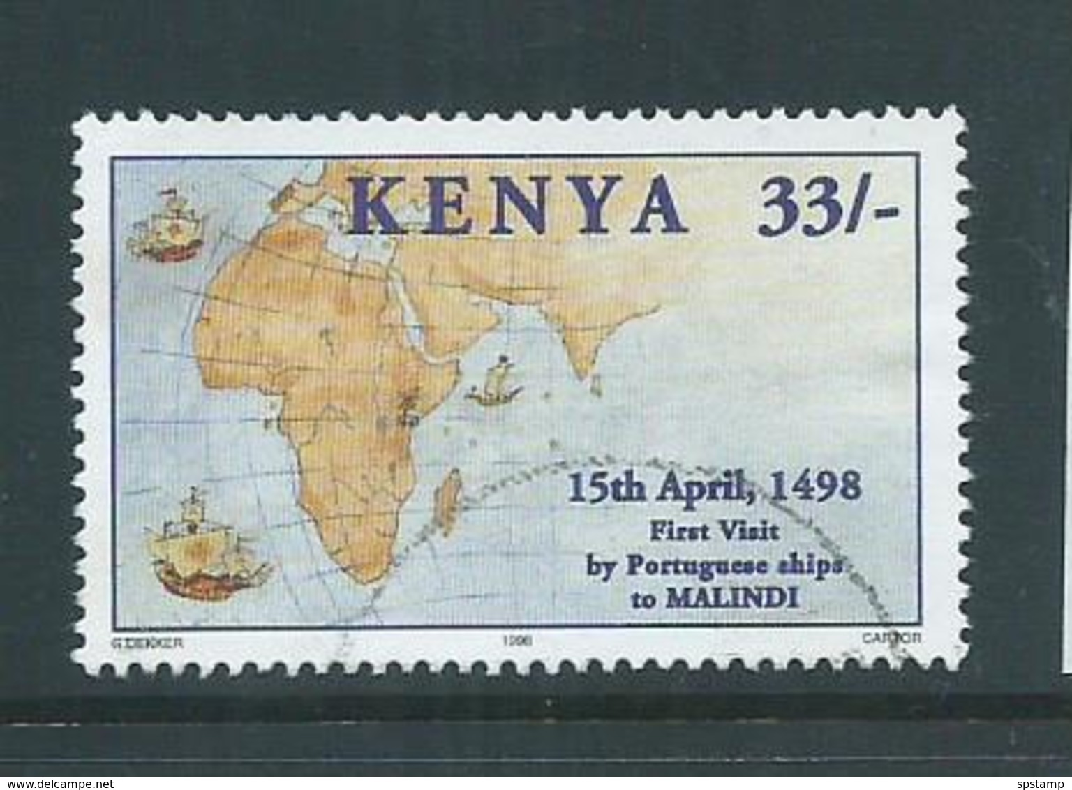 Kenya 1998 33/- Vasco Da Gama FU - Kenya (1963-...)