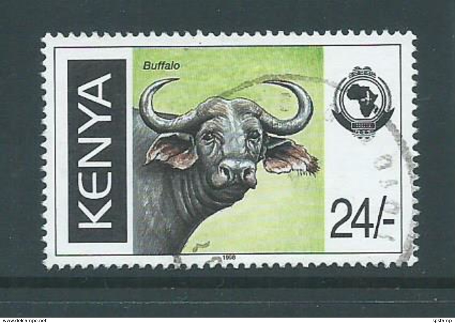 Kenya 1998 24/- Buffalo FU - Kenya (1963-...)