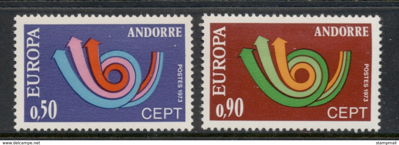 Andorra (Fr) 1973 Europa MLH - Ongebruikt