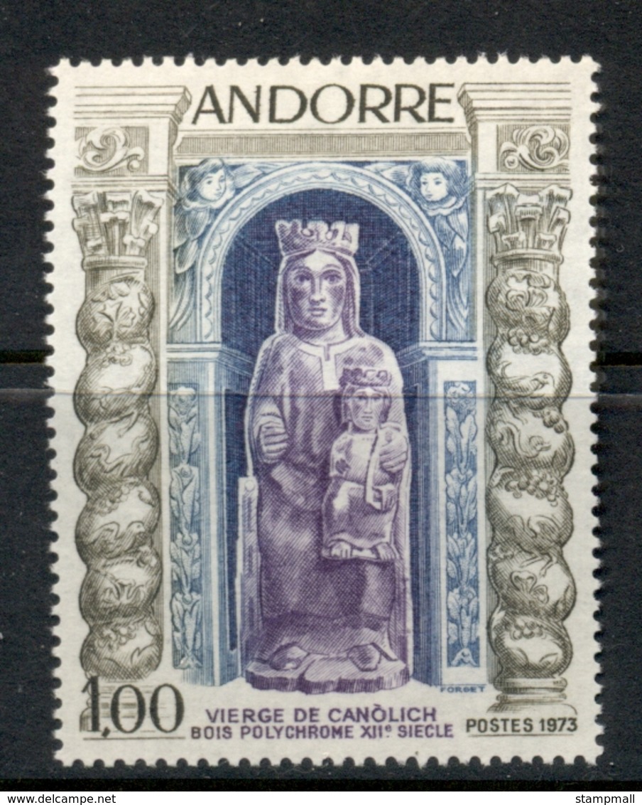 Andorra (Fr) 1973 Virgin Of Canolich MLH - Nuevos