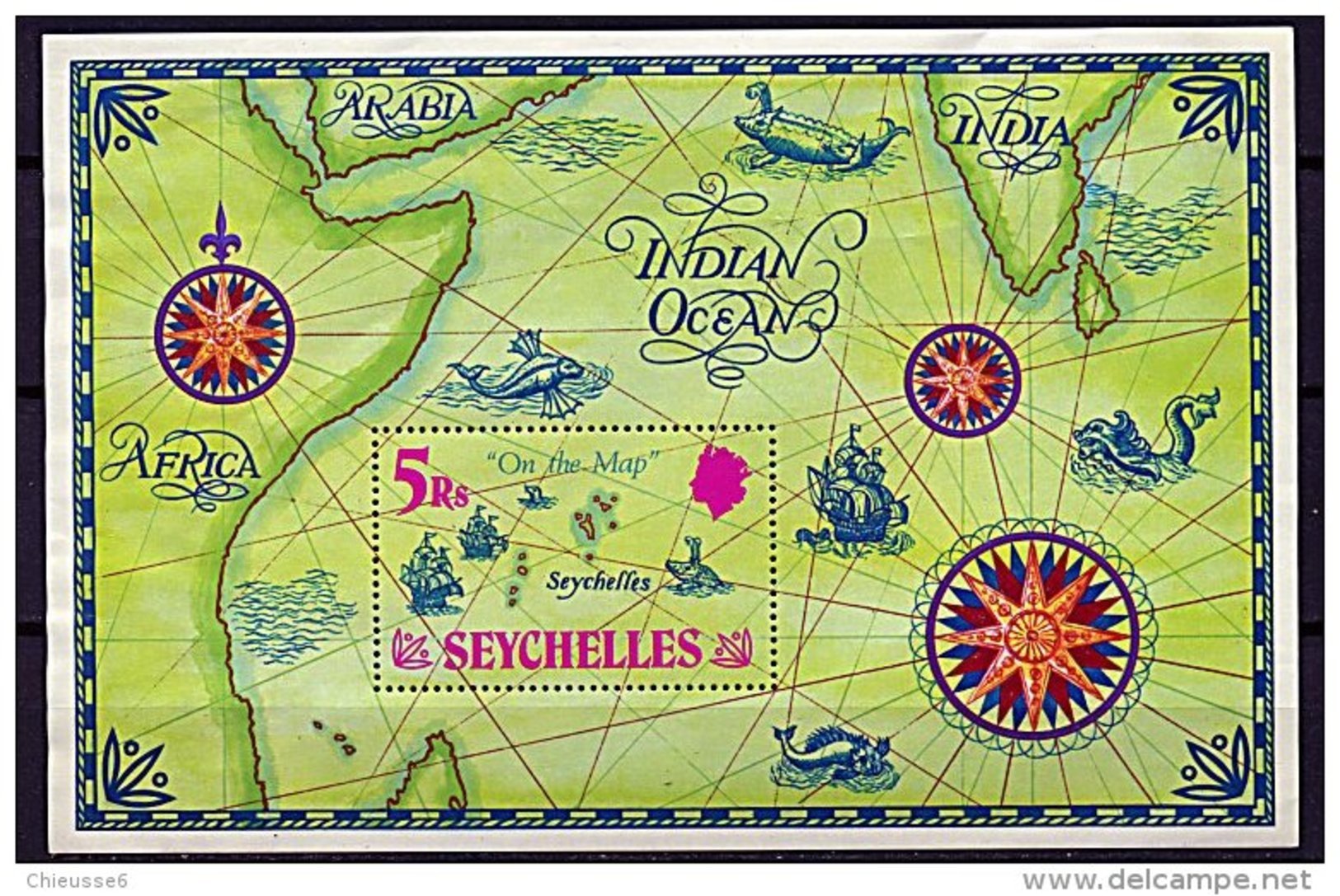 Seychelles**  Bloc N° 2 - "Les Seychelles Sur La Carte" - Seychelles (1976-...)