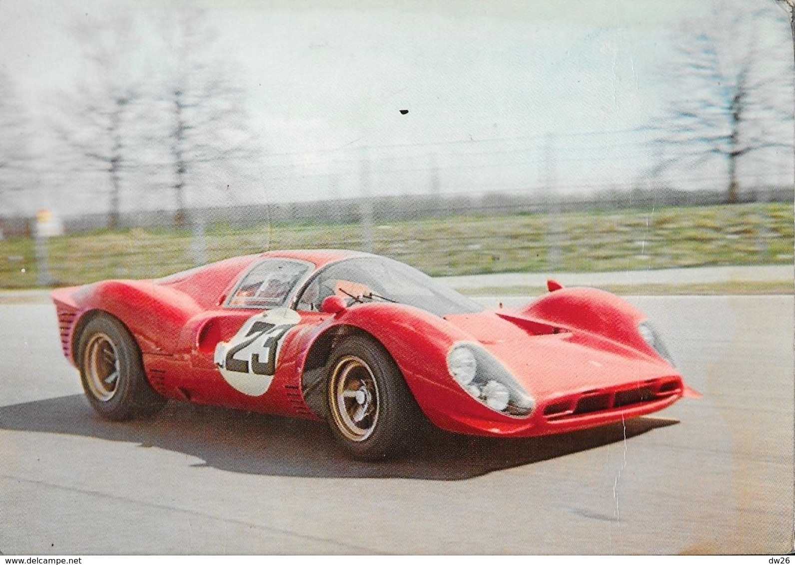 Lorenzo Bandini Sur Ferrari 1967 Prototype 330 P4 12 Cylindres En V - Carte LEA Non Circulée - Le Mans
