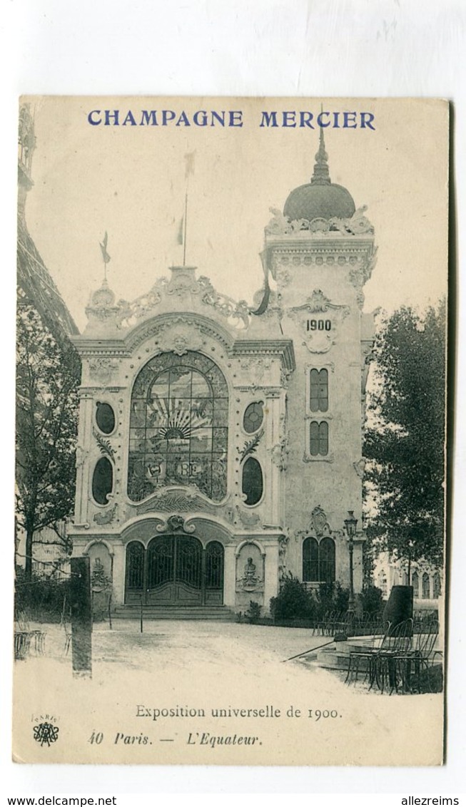 CPA 75 : Paris Exposition 1900 Pub Mercier   Pavillon De L'Equateur   A  VOIR  !!!!!!! - Expositions