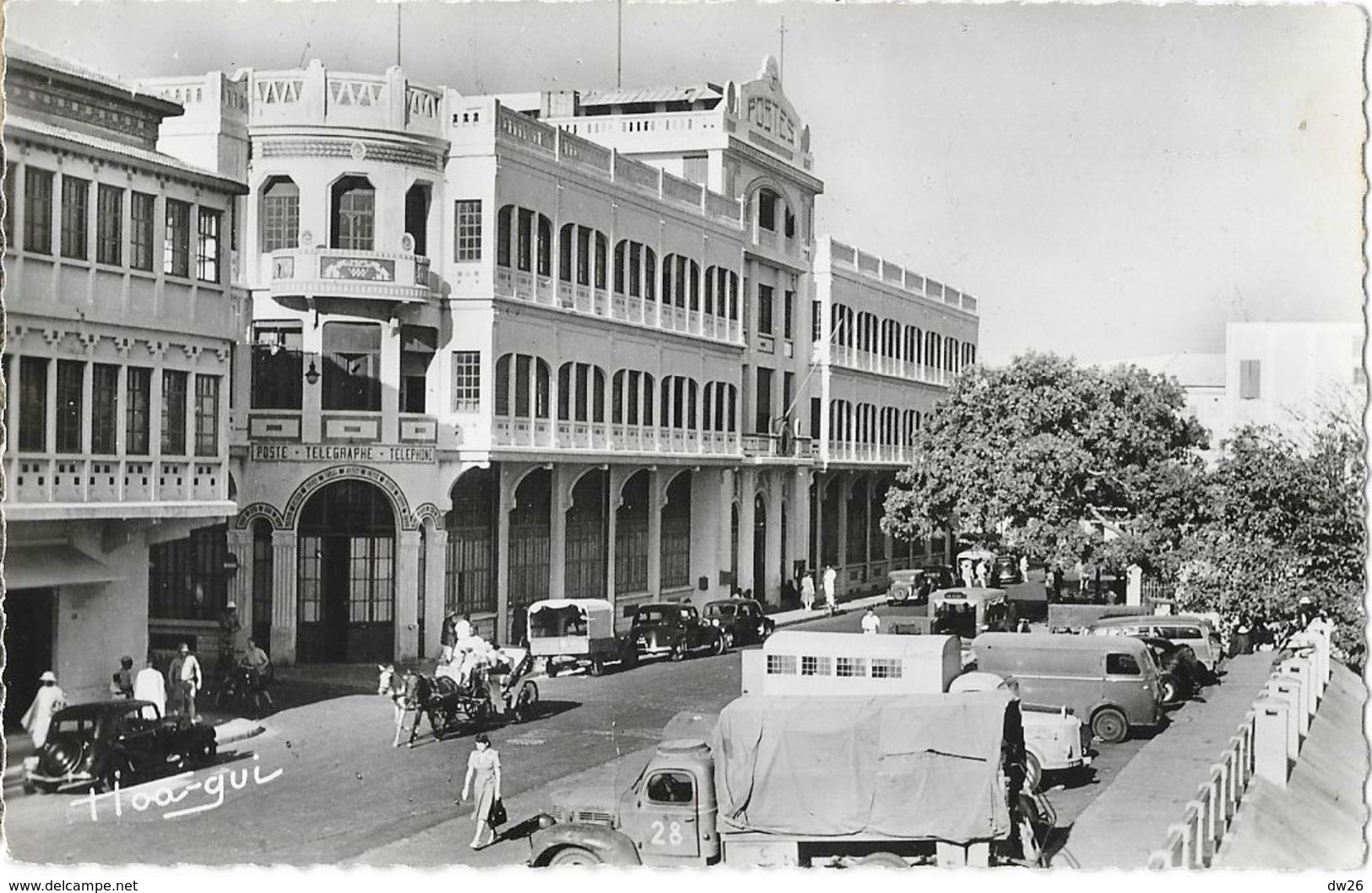 Dakar (Sénégal) - Boulevard Pinet-Laprade, La Grande Poste - Edition Est Landowski - Carte Hoa-Gui N° 2 Non Circulée - Senegal