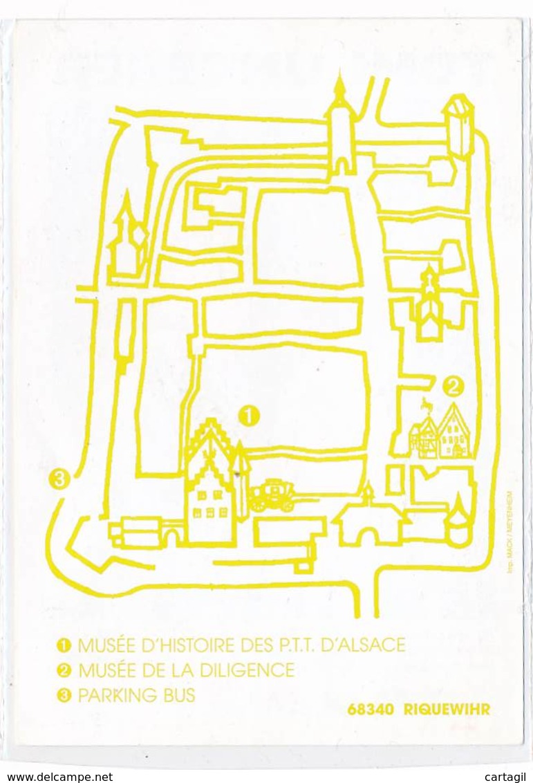 Carte Pub (2 Scans) -37500 - 68-Riquewihr Tomi Ungerer - Musée PTT- -Envoi Gratuit - Ungerer