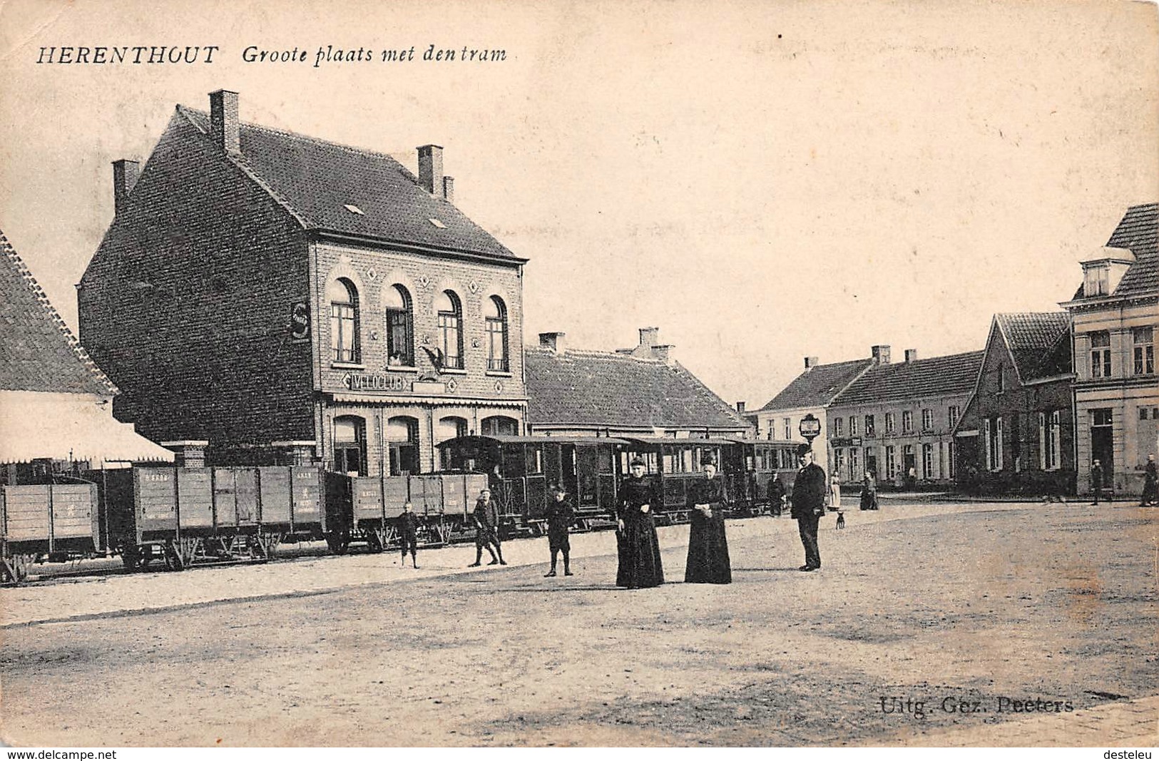 Groote Plaats Met Den Tram - HERENTHOUT - Herenthout