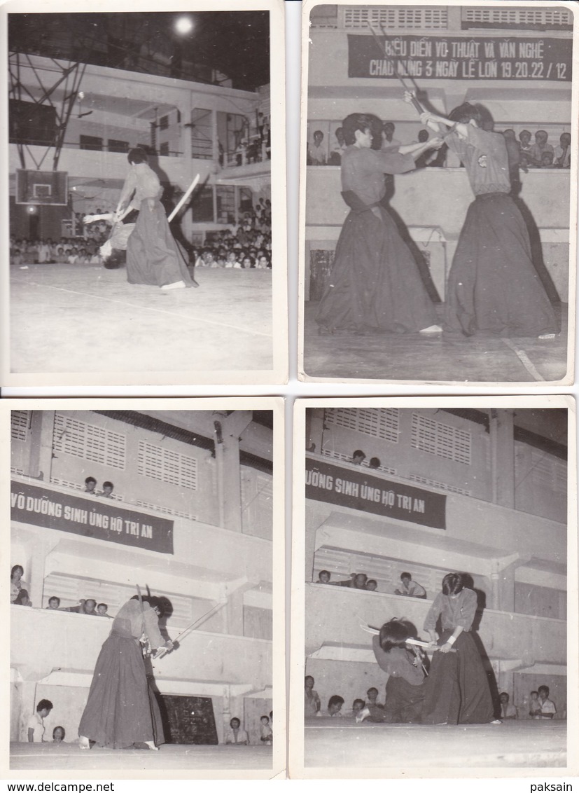 Saïgon - 33 Photographies Sur L'AIKIDO Ou JIU JITSU Au VIETNAM 1960 Judo Kung-fu Karaté Art Martiaux Boxe INDOCHINE Asie - Martial