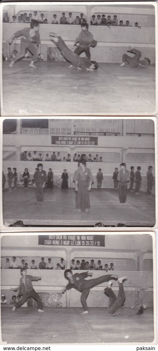 Saïgon - 33 Photographies Sur L'AIKIDO Ou JIU JITSU Au VIETNAM 1960 Judo Kung-fu Karaté Art Martiaux Boxe INDOCHINE Asie - Martiaux