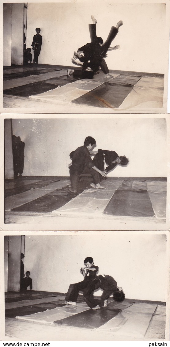 Saïgon - 33 photographies sur l'AIKIDO ou JIU JITSU au VIETNAM 1960 judo kung-fu karaté art martiaux boxe INDOCHINE Asie