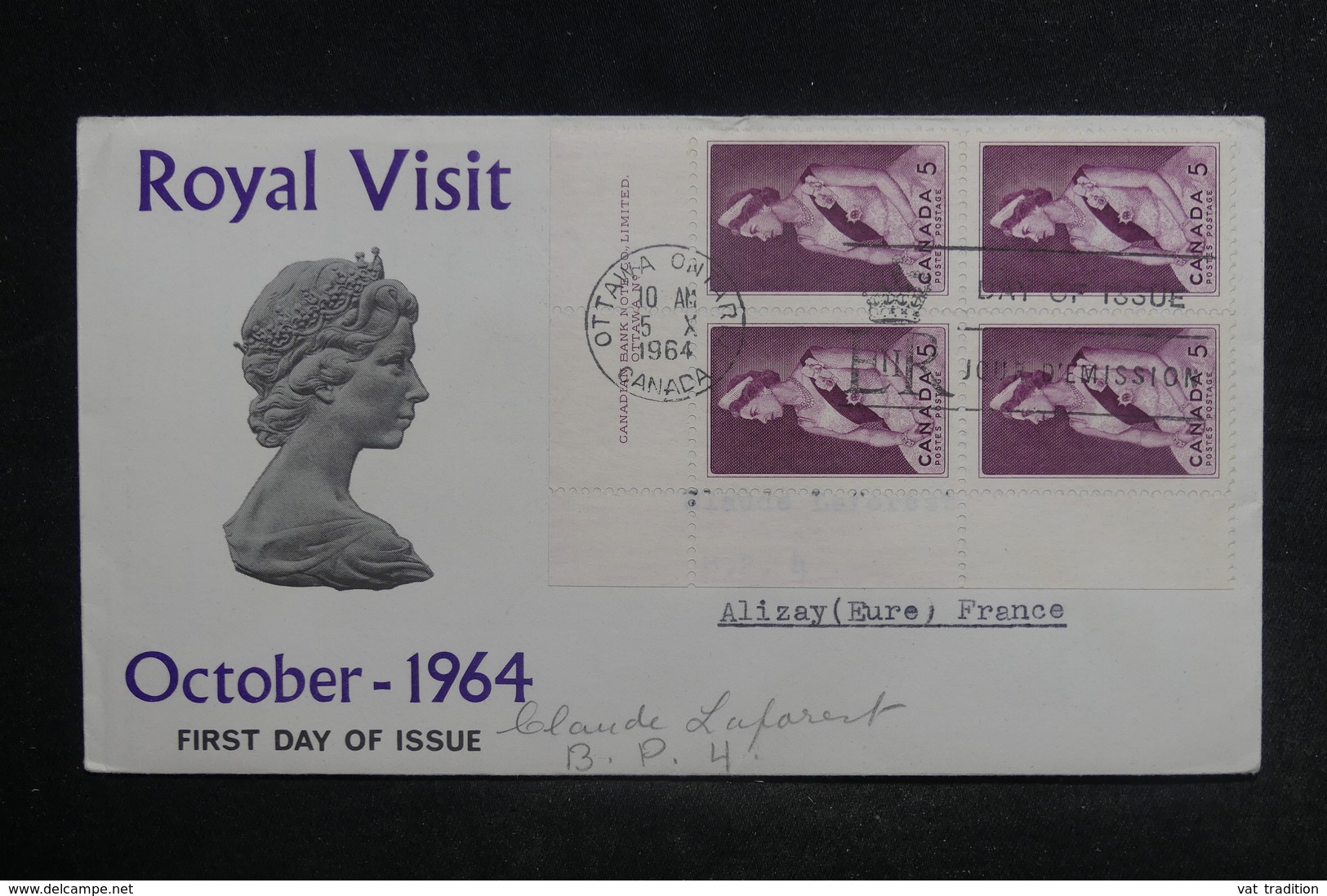 CANADA - Enveloppe FDC ( Visite Royale ) En 1964 De Ottawa Pour La France - L 38444 - 1961-1970