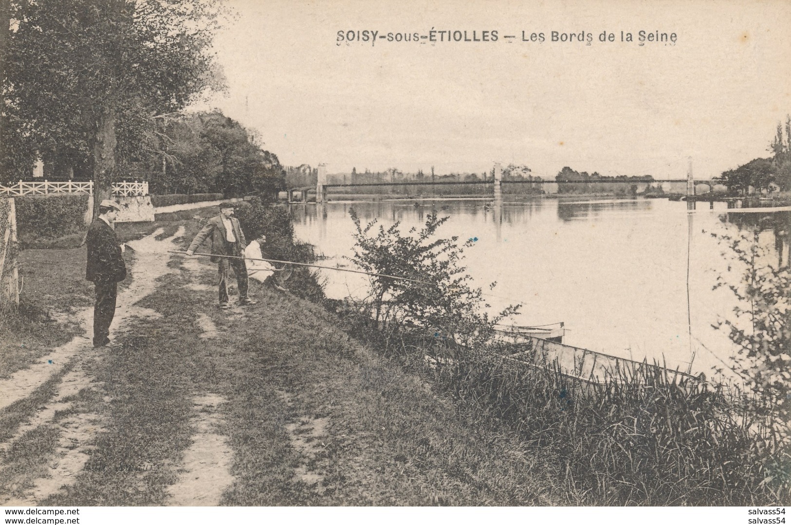 91) SOISY-sous-Etiolles : Les Bords De Seine - Pêcheurs - Sonstige & Ohne Zuordnung