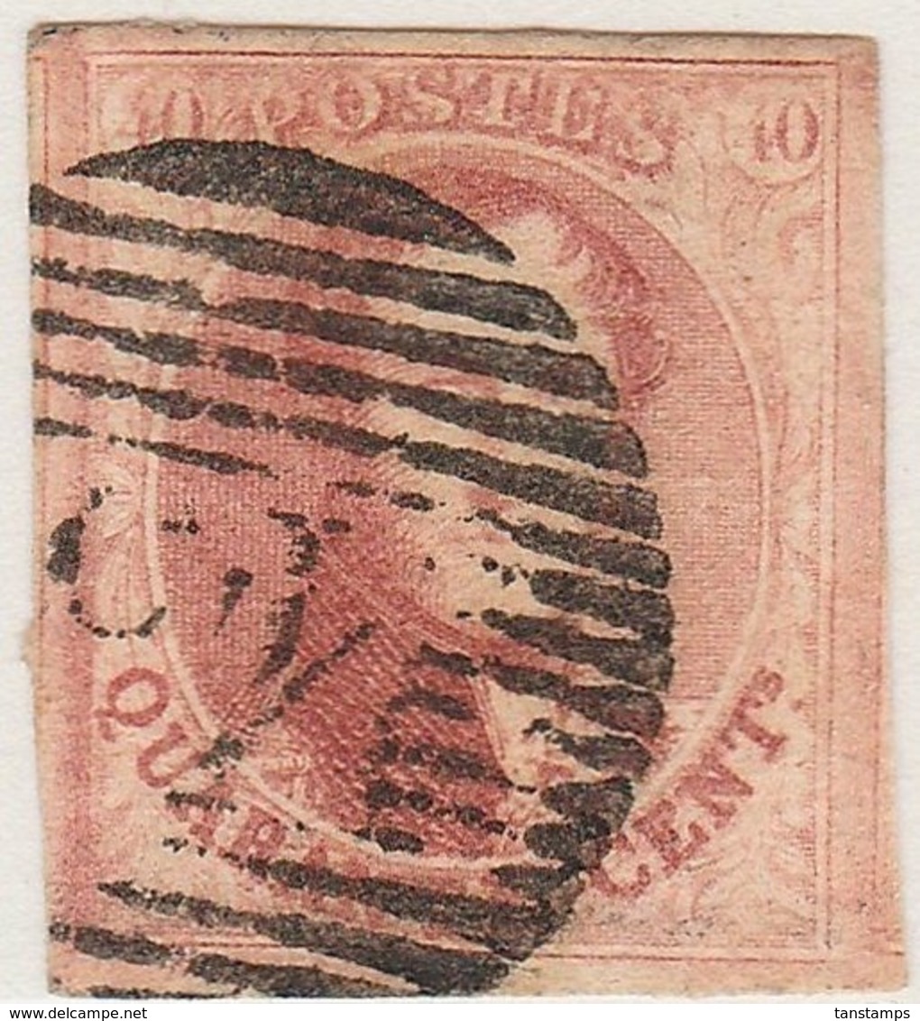 CLASSIC BELGIUM 40c MEDALLION 4 MARGINS - 1849-1865 Medaillen (Sonstige)