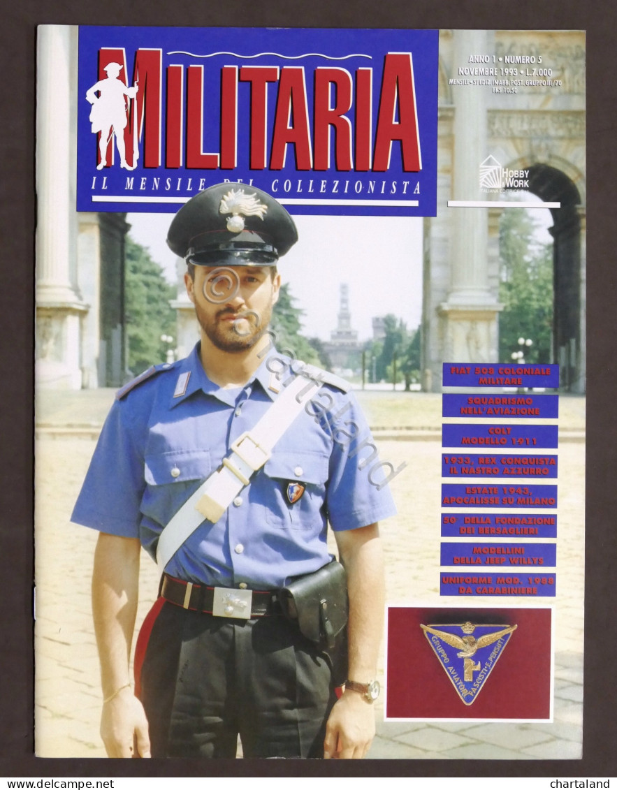 Rivista - Militaria Il Mensile Del Collezionista - Anno 1 - N. 5 Novembre 1993 - Documenti