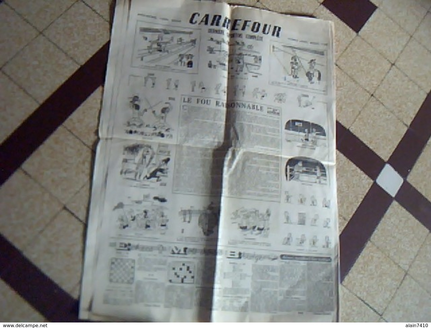 JOURNAL  "CARREFOUR"  4 AOUT 1948 CACHET MAIRIE DE  MEYRIGNAC L'EGLISE - Autres & Non Classés