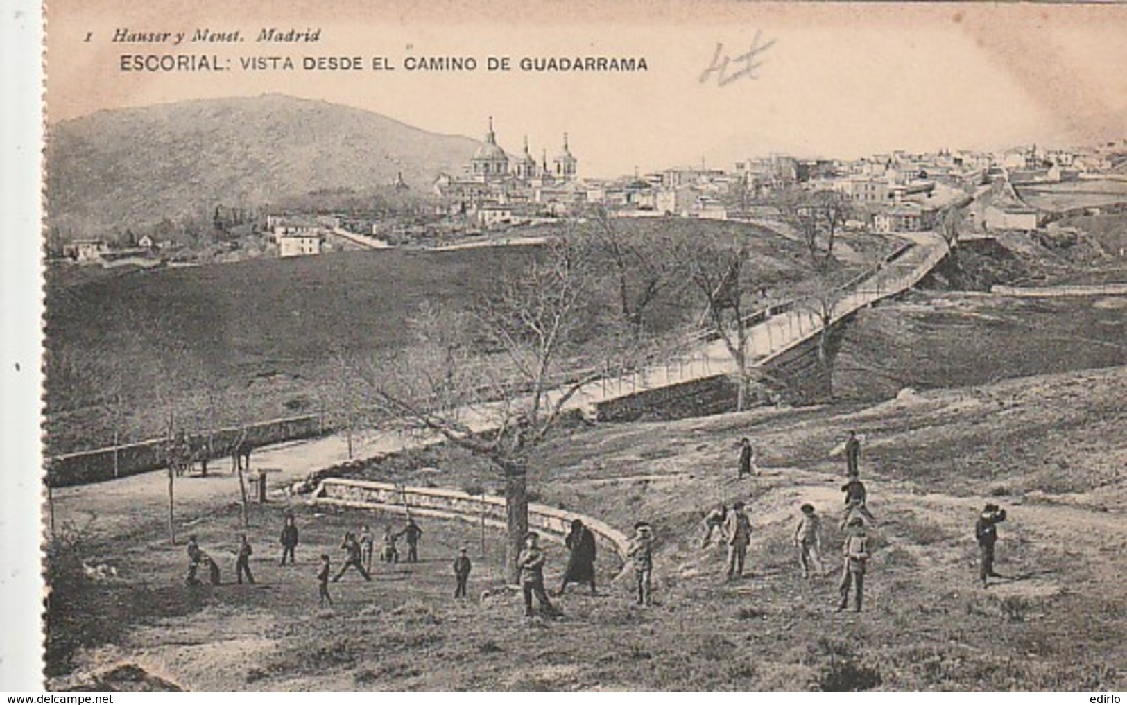 ***  MADRID  ***   ESCORIAL Vista Desde El Camino De Guadarrama - TTB Unused - Madrid