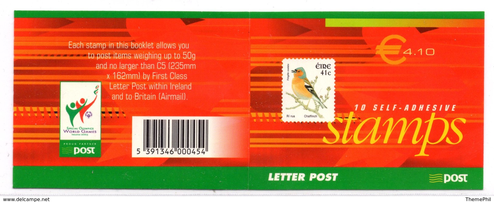 Ireland Ierland Eire 2002 R MNH Booklet Birds Oiseaux Vogels Vögel Pájaros Ptitsy Passarinhos Ptáci Chaffinch Goldcrest - Songbirds & Tree Dwellers