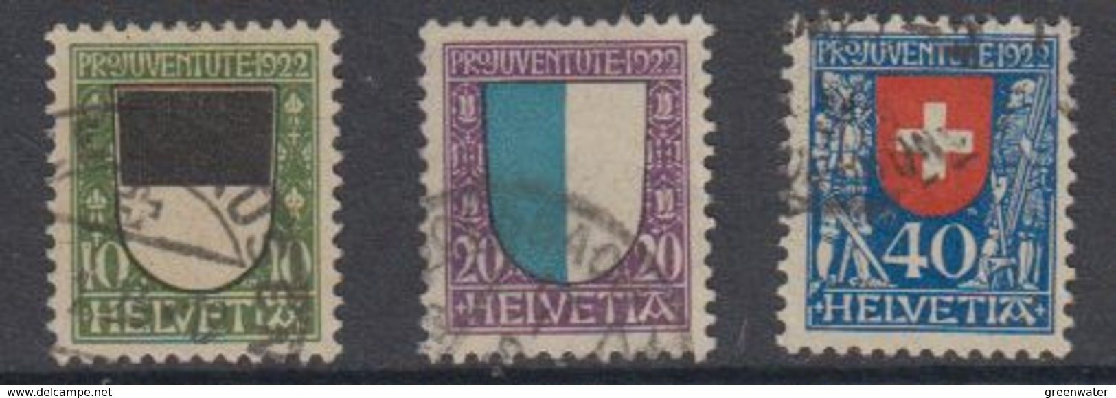 Switzerland 1922 Pro Juventute 3v Used (44119I) - Usados