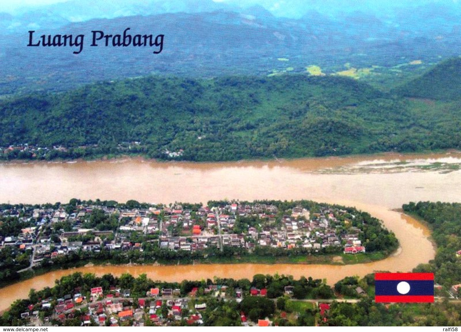 1 AK Laos * Blick Auf Die Stadt Luang Prabang – Luftbildaufnahme * - Laos