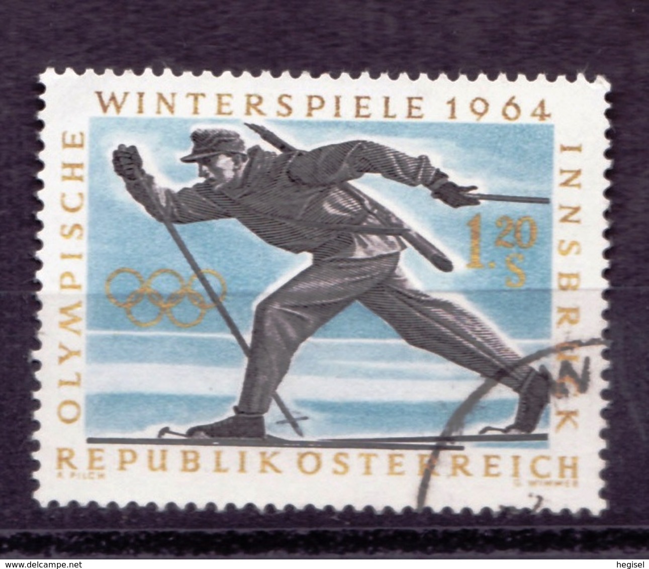 1964, Österreich, "Olympische Winterspiele Innsbruck", Biathlon, Gebraucht - Winter 1964: Innsbruck